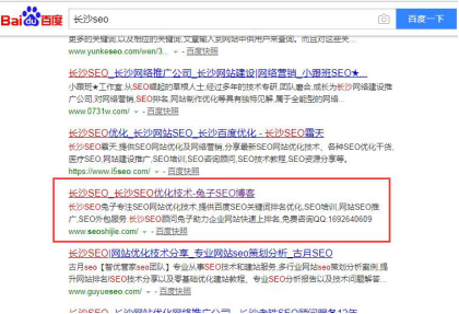 长沙SEO关键词优化案例